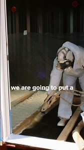 Shipping Container Floor Insulation with X-Brackets and Spray Foam #Shorts