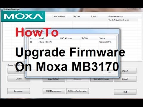 Moxa MB3170 - Upgrade Firmware