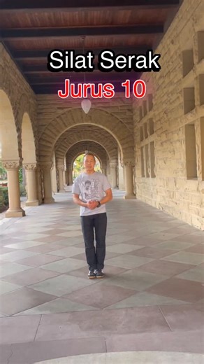 Conrad Bui 👊 on Instagram: "Happy Silat Saturday! Jurus 10 introduces the first langka of the system. This back-step can be a sweep, a kick, an evasion, a leg trap or a throw… and that’s just that one motion. There’s a lot happening in the upper body as well. This is exactly what a MAN (Martial Arts Nerd) wants out of a system. Find yourself a guru to unlock the movements for you and keep on training. Keep an eye open for our new @tigatactics online Silat Serak Program and keep on training. 👊