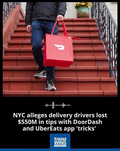 NYC alleges delivery drivers lost $550M in tips with DoorDash and UberEats app 'tricks'