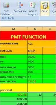 DATA TABLE IN EXCEL