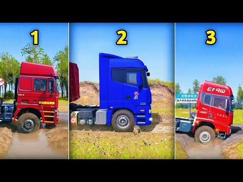 Ultimate Mudrunner Challenge - Trucks vs Impossible SpeedBump