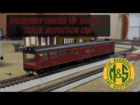 Broadway Limited HO Scale NS Track Inspection Car