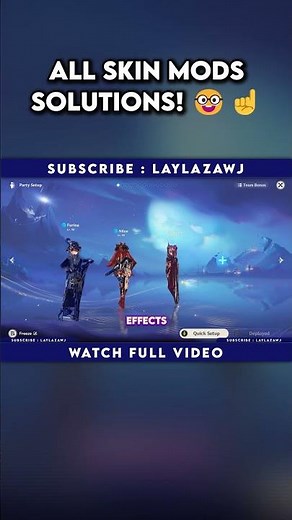 All Skin Mods Solutions! 🤓☝️ #genshinmods #mods #genshinmodding Genshin Impact Orfix TextFX