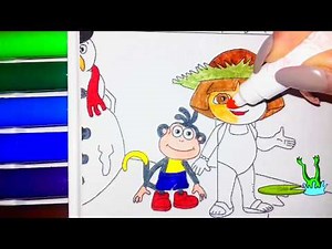Dora the Explorer // Dora and Snowman // Дора и Снеговик