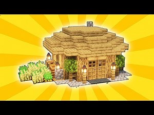 Minecraft : How to build a Starter Survival House Tutorial (Easy!) #19