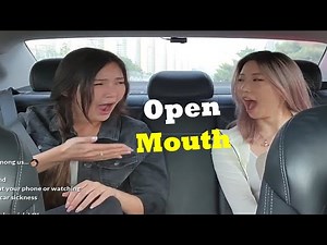 Cute Girls Yawning then Laughing
