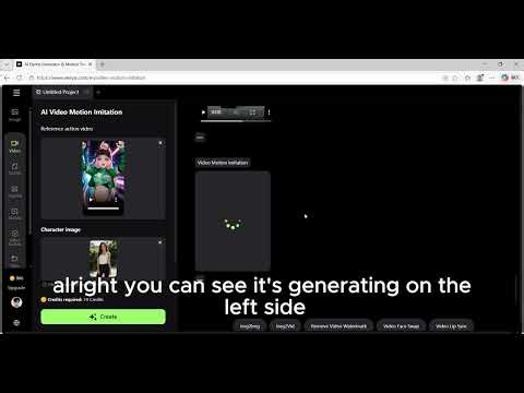 Today, I’m gonna show you how to use Video Motion Imitation on WERYAI. #ai