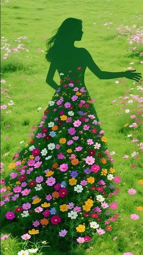 Different Flowers with Girl Poses 💐 | Aesthetic Flower Girl Video