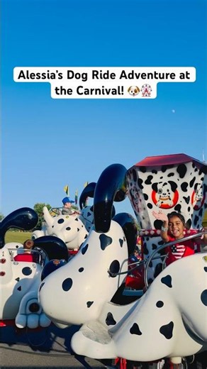 Alessia’s Dog Ride Adventure at the Carnival! 🐶🎡 #Shorts
