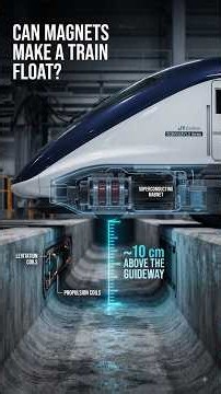 How Japan's Maglev Train Floats Above the Track | #engineering #japan #train #trending #science