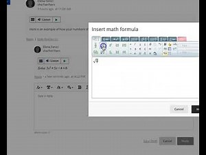 How to use Equation Editor/ formulas in Blackboard Ultra