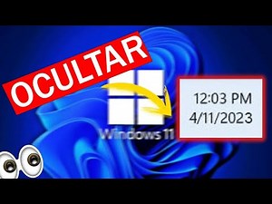 Cómo Ocultar la Hora o Fecha en Windows 11 Rápidamente