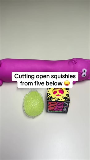 Cutting open squishies from five below 🙂‍↔️ #fy #aesthetics #aesthetics2025 #squishies #foryou