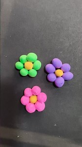 Easy Clay Flower Craft | Colourful Mini Flowers 🌼 #craftforkids #diy