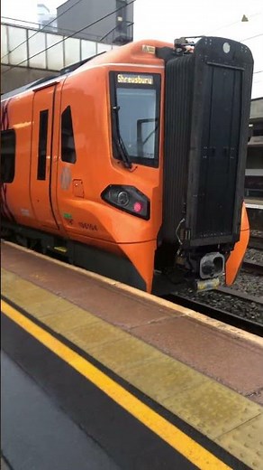West Midland Railway Class 196 196104 arriving at Wolverhampton for Shrewsbury
