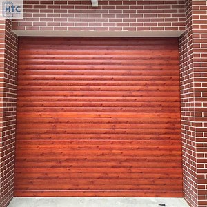 [Hot Item] Mahogany Wood Grain Aluminium Roller Door / Automatic Roller Door