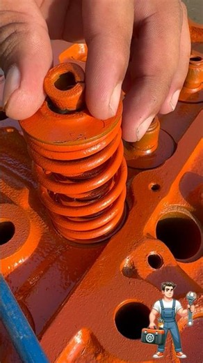 Valves 🔒 installed #shorts #satisfying #mechanic #viral #skills