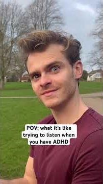 What it’s like trying to listen when you have ADHD #adhd #shorts