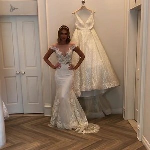 Looking for a romantic lace wedding dress? Then have a closer look at this stunner #Style3763 by Lazaro. 💖 JLM Couture Boutique | JLM Couture