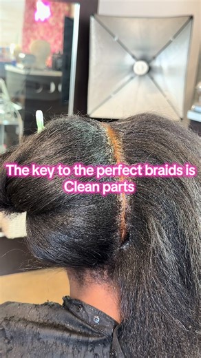 The parts is the key to laid braids!!! #cleanparts #stichbraids #hair #protectivestyles #Chicagohairbraider