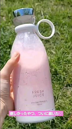 FRESH JUICE ミキサーでいちごミルクを作ってみた