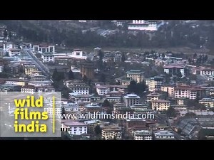Panoramic view of Thimphu Valley: Bhutan