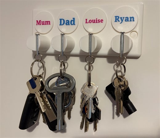 Magnetic Keyring Holder - Etsy