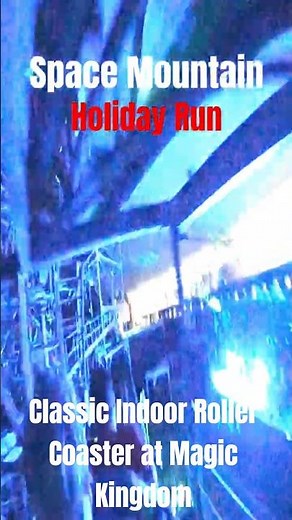 Space Mountain at Disney's Magic Kingdom POV