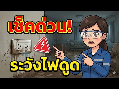 ฟื้นฟูบ้านหลังน้ำท่วม 3 จุดอันตรายที่ต้องเช็ค ก่อนจ่ายไฟ! (ฉบับวิศวกรห่วงใย) ⚡