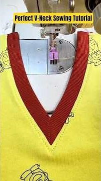 Perfect V-Neck Sewing Tutorial #shorts #sewing #sewingtips