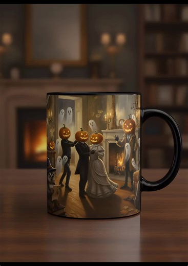 Dancing Pumpkins Halloween Art Print: Vintage Surreal Poster (digital Download) - Etsy