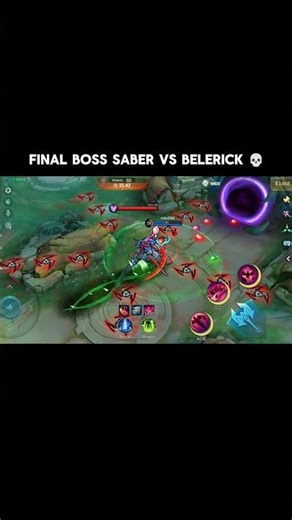 Final Boss Saber vs Belerick 💀 #shorts #mlbb #tidesiege