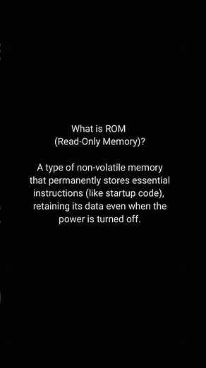 What is ROM (Read-Only Memory) ? #aisecurity