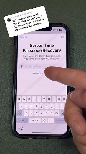 How To Lock iPhone Screen Time (Ignore Limit Fix) #shorts
