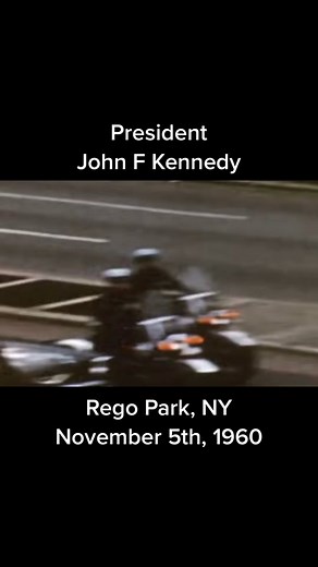 President John F Kennedy (JFK) on the campaign trail in Rego Park, November 5th, 1960. JFK was a senator at the time. #nyc #oldnyc #queens #queensny #queensnyc #regopark #jfk