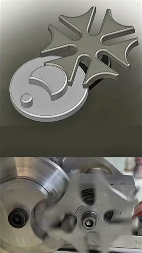 Geneva mechanism turning smooth motion into precise step by step control #cad #3d #animation