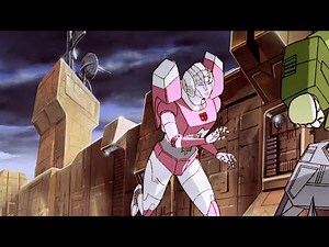 Transformers G1 La Película Starscream persigue a Springer y Arcee para matarlos