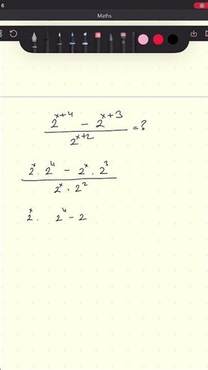 solving exponential expressions fast! #study #maths