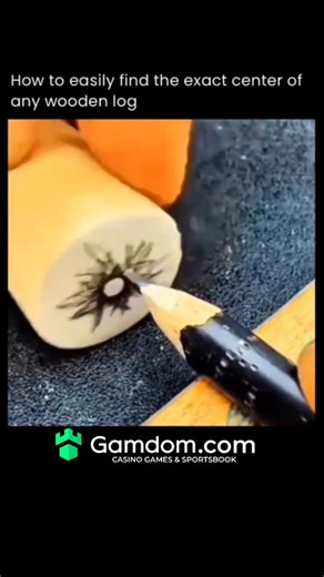 Ankush Kumar on Instagram: "Finding the exact center of a round wooden log doesn't require measuring tools or guesswork-just a pencil and a bit of geometry. Craftsmen place a straight edge or simple center-finder across the log's face and draw a line, then rotate the log and draw another line from a different angle; where those lines intersect is the true center. This works because each line points toward the circle's midpoint, and crossing them pinpoints it precisely. It's a deceptively simple.