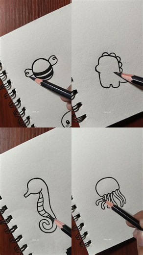 Cute things to draw when bored compilation 5 🥱 #shorts #art #drawing #fyp