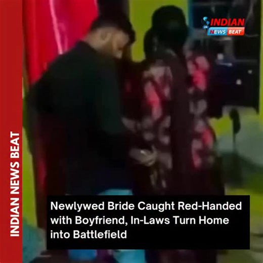 INDIAN NEWS BEAT on Instagram: "Mumbai, December 7, 2025 – In a plot twist that could rival the most dramatic episodes of prime-time Indian television, a newlywed bride’s audacious double life unraveled spectacularly just days into her marriage, transforming a quiet family home into the epicenter of a raw, unfiltered confrontation. What began as a whispered phone call to a forbidden flame escalated into a chaotic “kalesh” – a term Indians reserve for those explosive, no-holds-barred brawls – lea