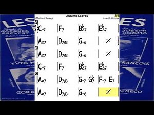 Autumn Leaves - Backing Track NO BASS (with Chords)