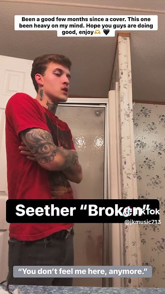 Seether - “Broken” @Seether ~ Been a long while since i uploaded a cover. Life has been insane. But im stilll here despite it all. Hope everyone is well & yall enjoyed this one🖤 check out my page for more🙏 #vocalistsoftiktok #vocalist #metalcore #rock #dadrock #2000srock #seether #broken #disclaimer #cover #music #foryou #foryoupage #fyp
