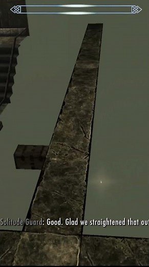How to get to the hidden chest in Blue Palace #skyrim #shorts