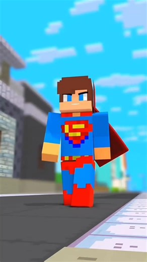 Minecraft Superman ‼️🤣 #minecraft #funny
