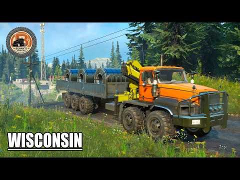 ANK MK38: Surviving the Paper Factory Section B | SnowRunner Wisconsin