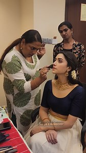 My work 🫰✨ With my @mamtamohan @suryaishaan_makeover @sudhiar.hairandmakeup @janakisuryamakupartistofficial | Surya Ishaan