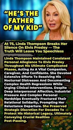 At 75, Linda Thompson Breaks Her Silence On Elvis Presley The Truth Will Leave You Speechless #short