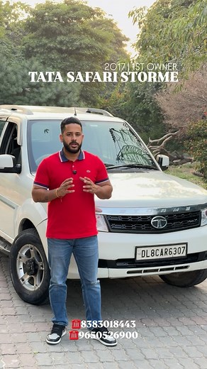 🚨 SATGURU MOTORS BRINGS YOU A POWERFUL OFFER 2017 | TATA SAFARI STORME | 4×2 | DIESEL Included Services: • 3rd Party Inspection Available • PAN INDIA Transportation & NOC 💰 Price: ₹5.90 Lakhs 🚙 Model: Tata Safari Storme 🔋 Variant: 4×2 EX 🗓️ Year: 2017 (August) 🎨 Colour: White 🧑‍✈️ Ownership: 1st 🛣️ Mileage: 83,000 km 🛞 Transmission: Manual 📃 Insurance: 2026 (Feb) 🛢️ Fuel: Diesel 📍 Registration: DL-8C 📞 Call Us Today: 8383018443 | 9650526900 | 8826400607 #SatguruMotorsRohini #UsedCar